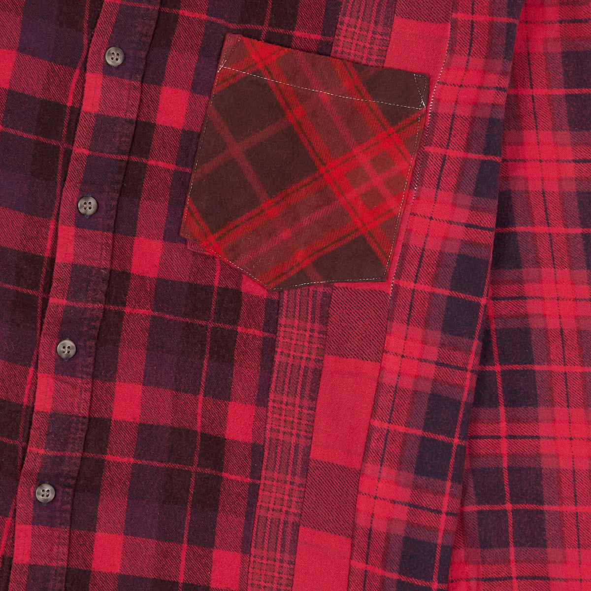 Needles Japan Rebuild 7 Cuts Flannel Shirt