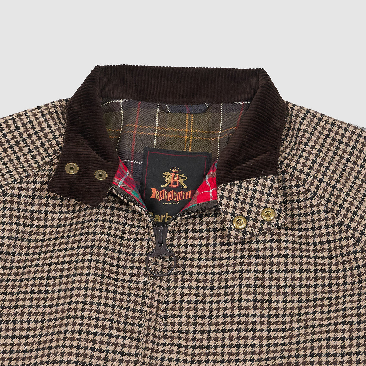 Baracuta x Barbour Porton Showerproof Houndstooth Jacket