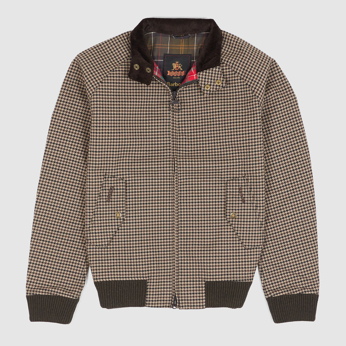 Baracuta x Barbour Porton Showerproof Houndstooth Jacket
