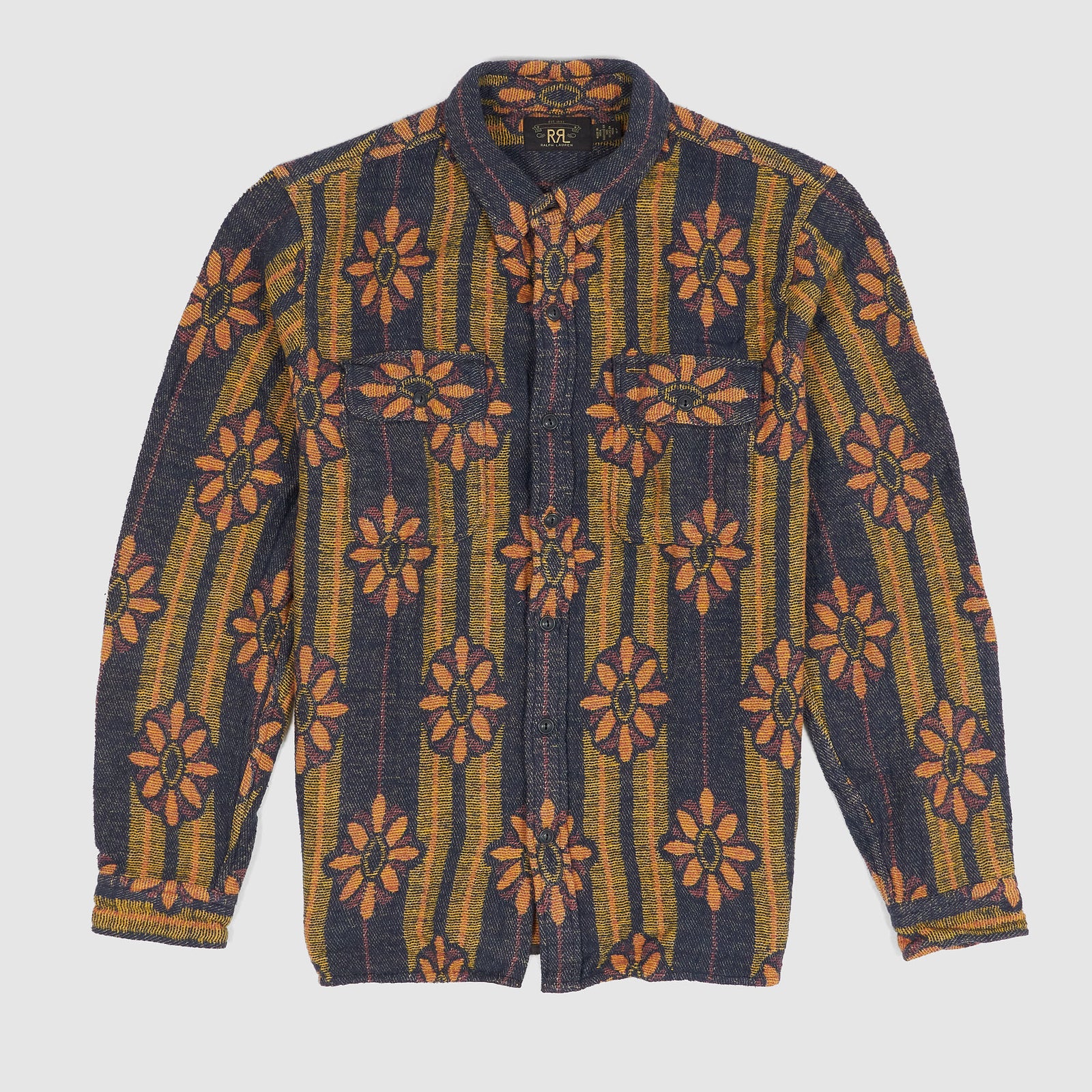 Double RL Floral Jacquard Overshirt