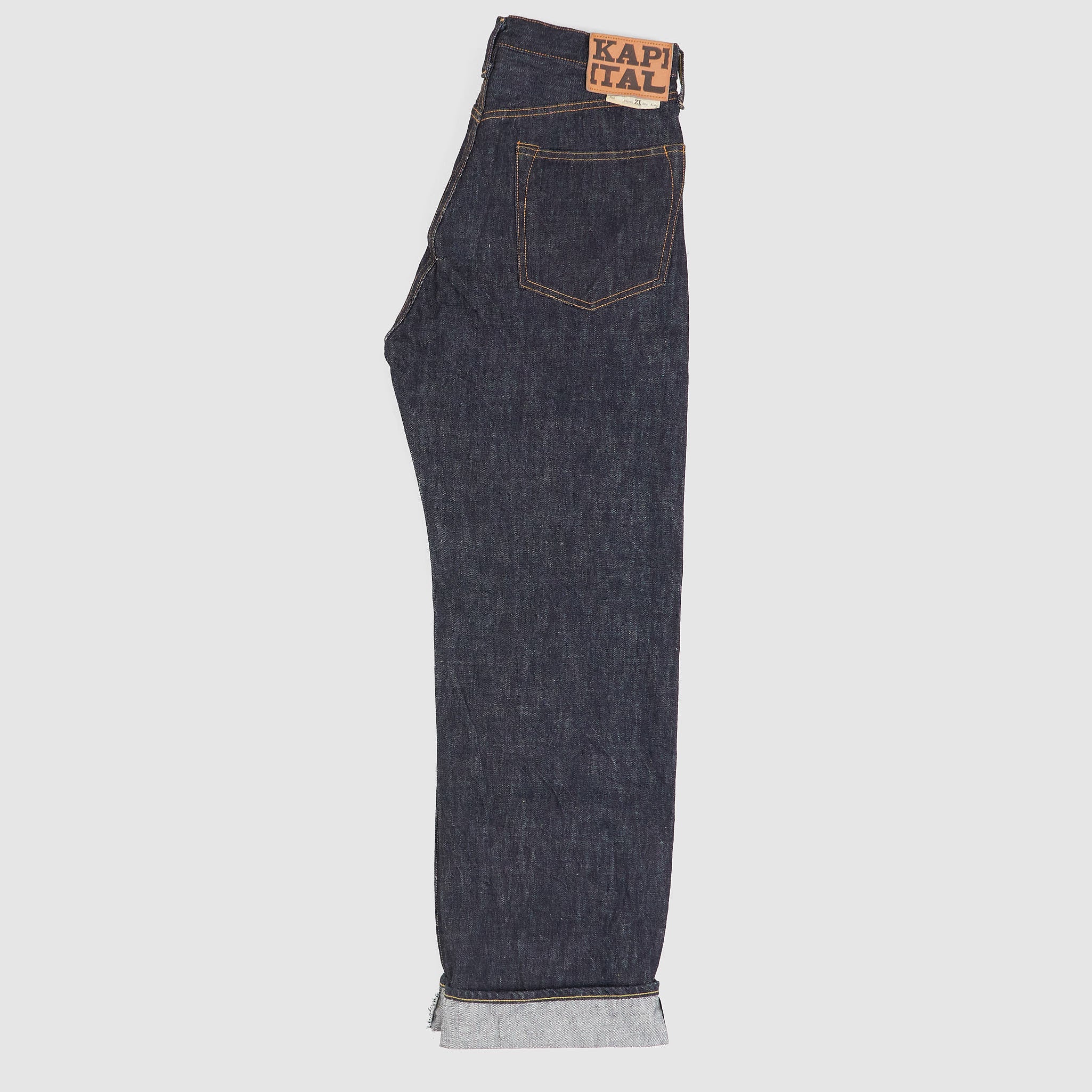 Kapital 5-Pocket 13.5oz Zimbabwe Monkey TH Rinsed Jeans - DeeCee style