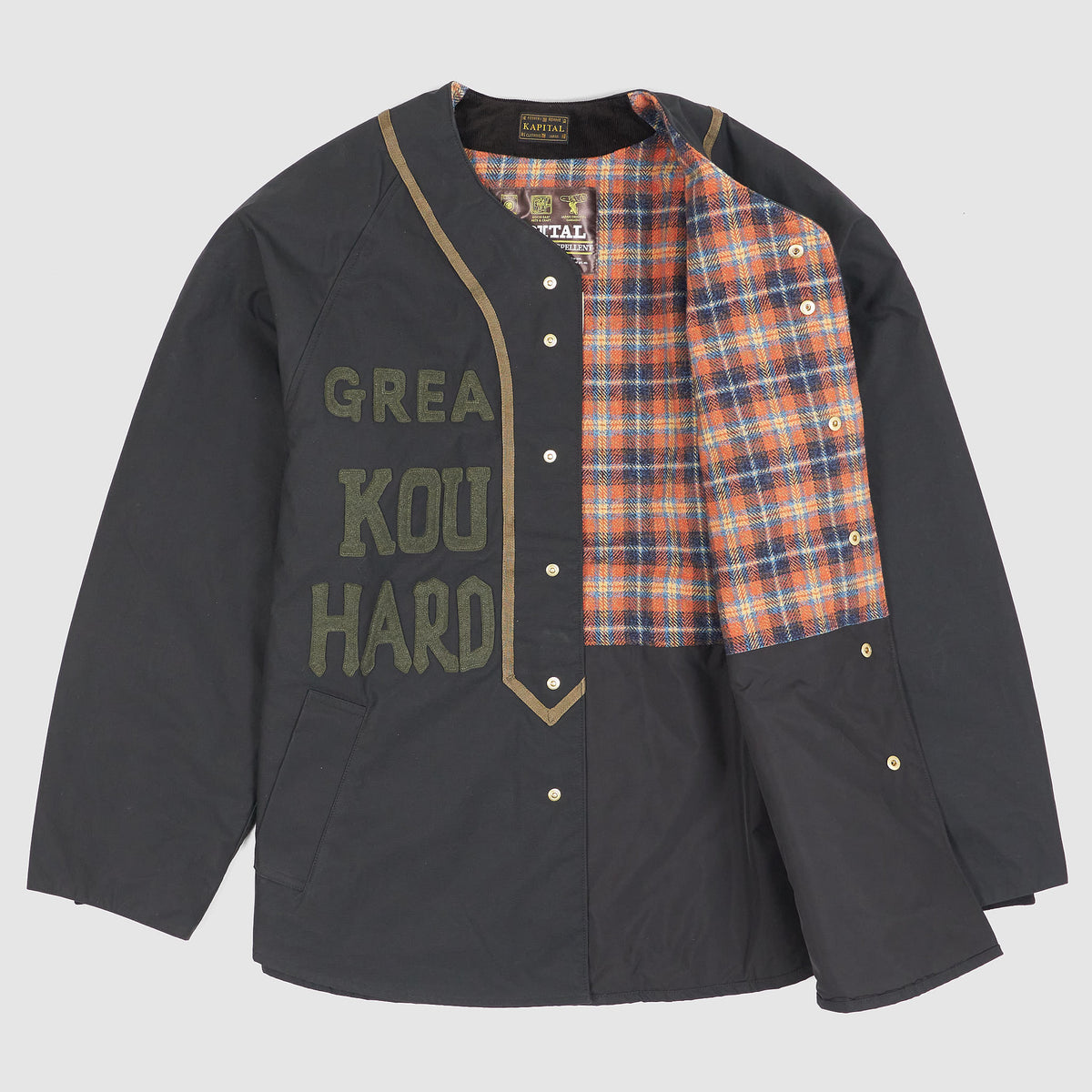 Kapital Weather Cotton Oil Baseball Jacket