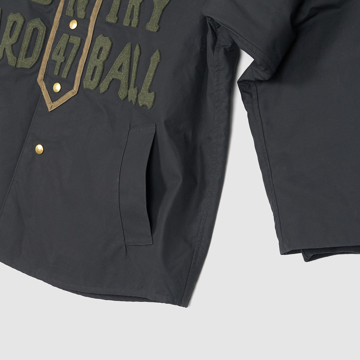 Kapital Weather Cotton Oil Baseball Jacket