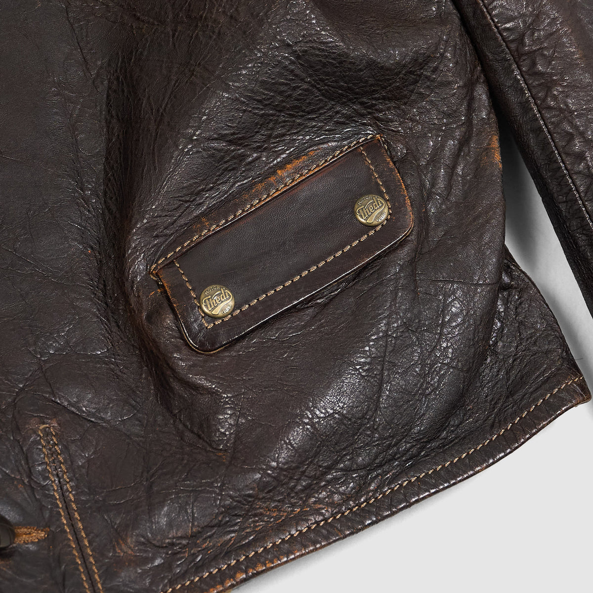 Thedi Leathers Time Worn Biker Jacket