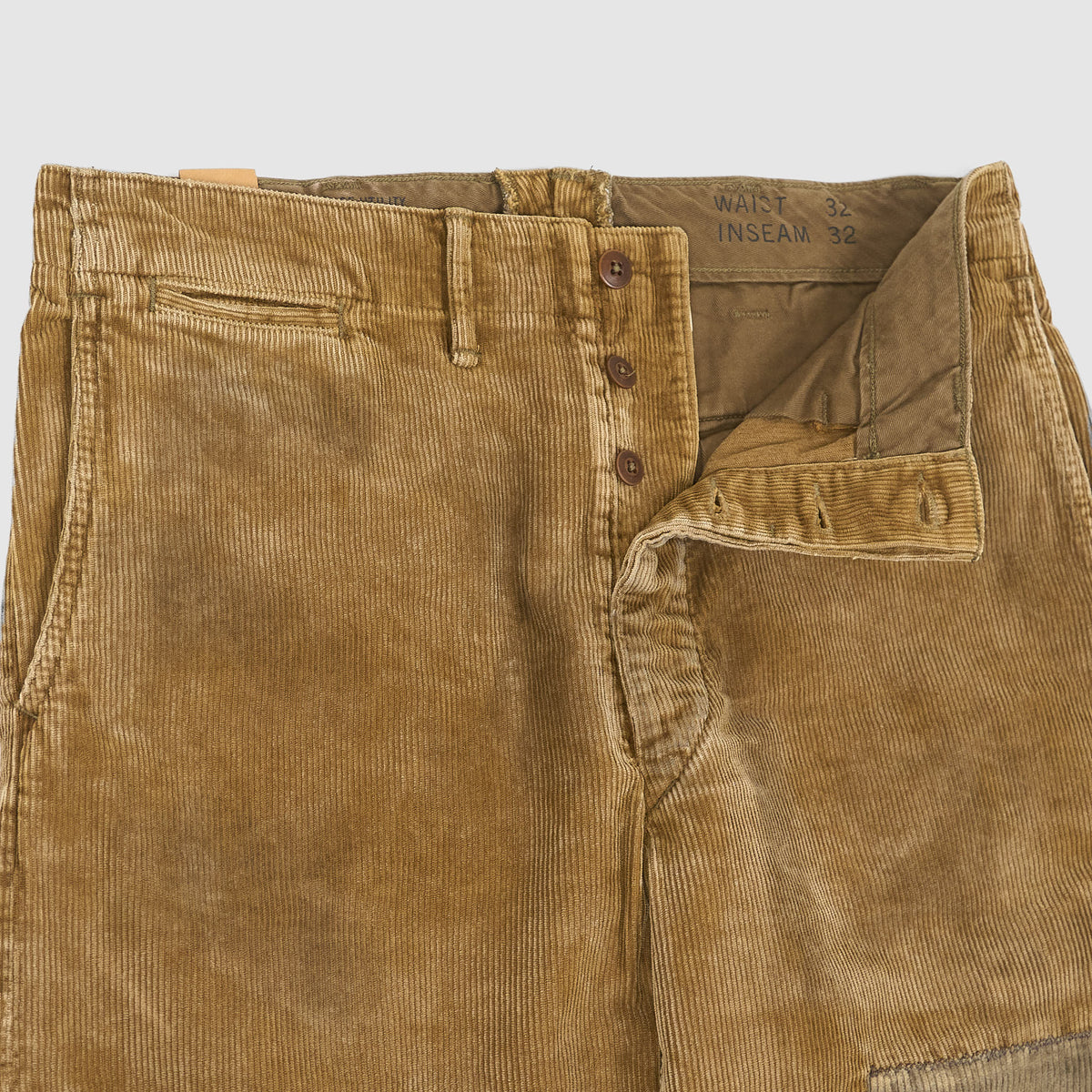 Double RL Corduroy Field Chino Pants w/ Repairs