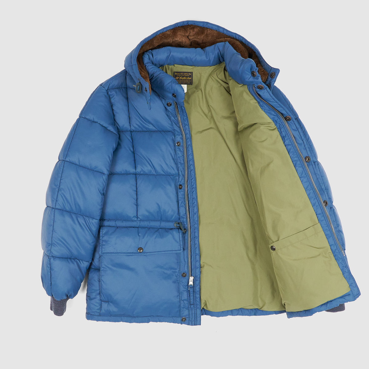 Double RL Quilted Ripstop Jacket with Detachable Hood