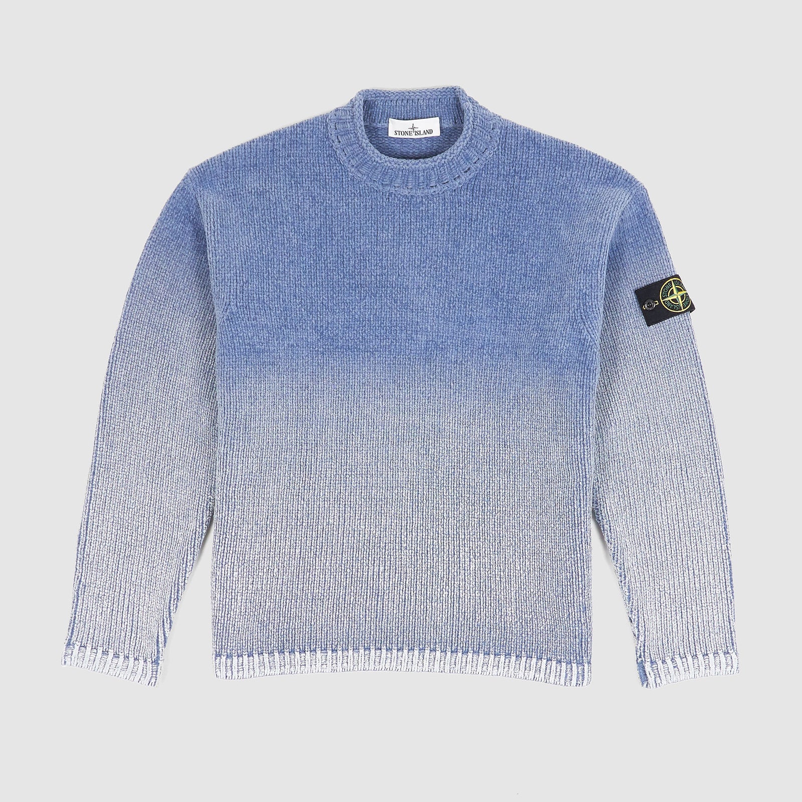 Stone Island Sprayed Knitted Chenille Turtle Neck Jumper