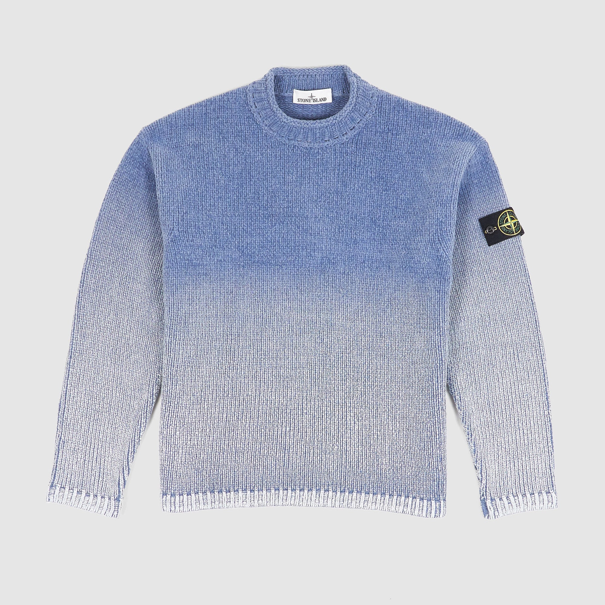 Stone Island Sprayed Knitted Chenille Turtle Neck Jumper