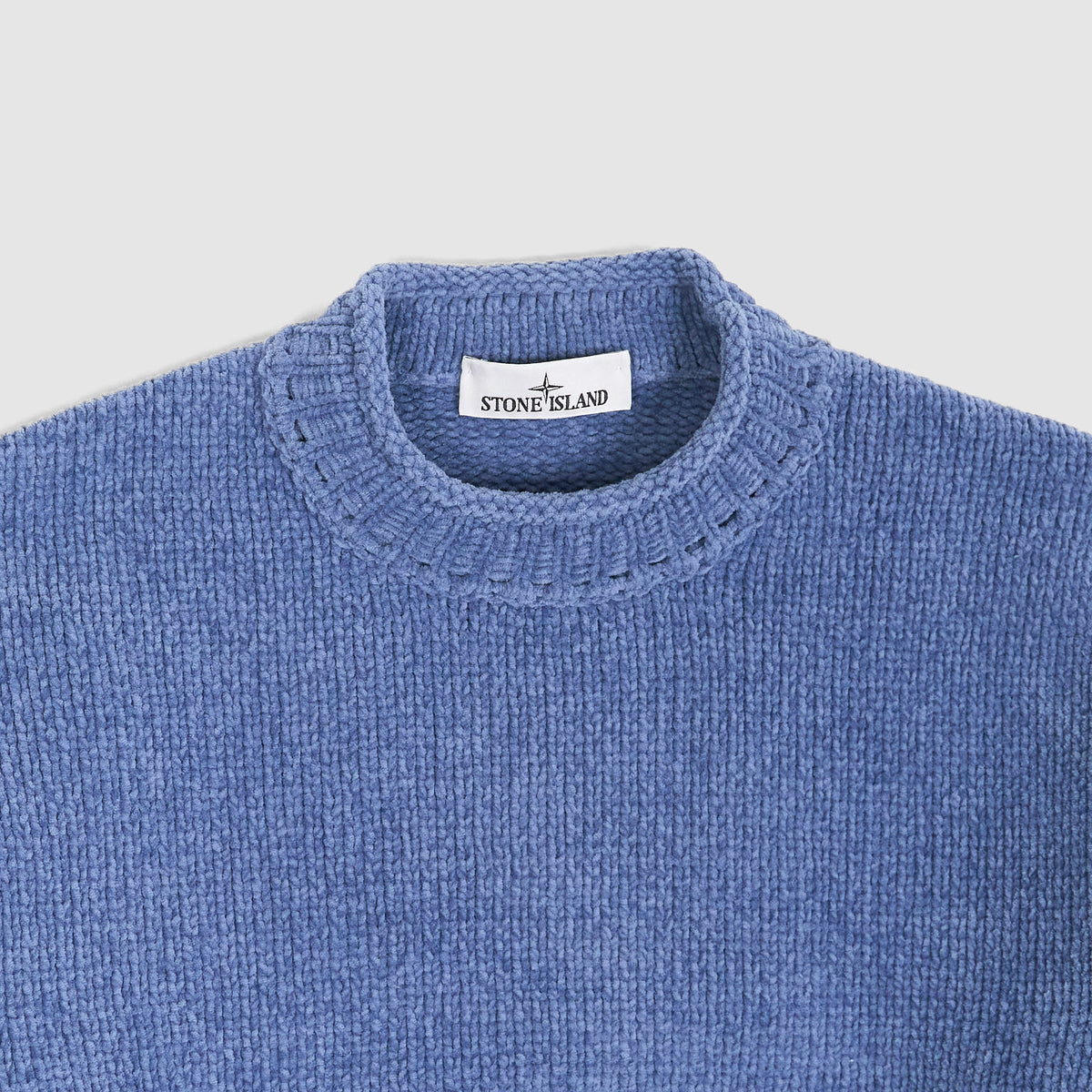 Stone Island Sprayed Knitted Chenille Turtle Neck Jumper