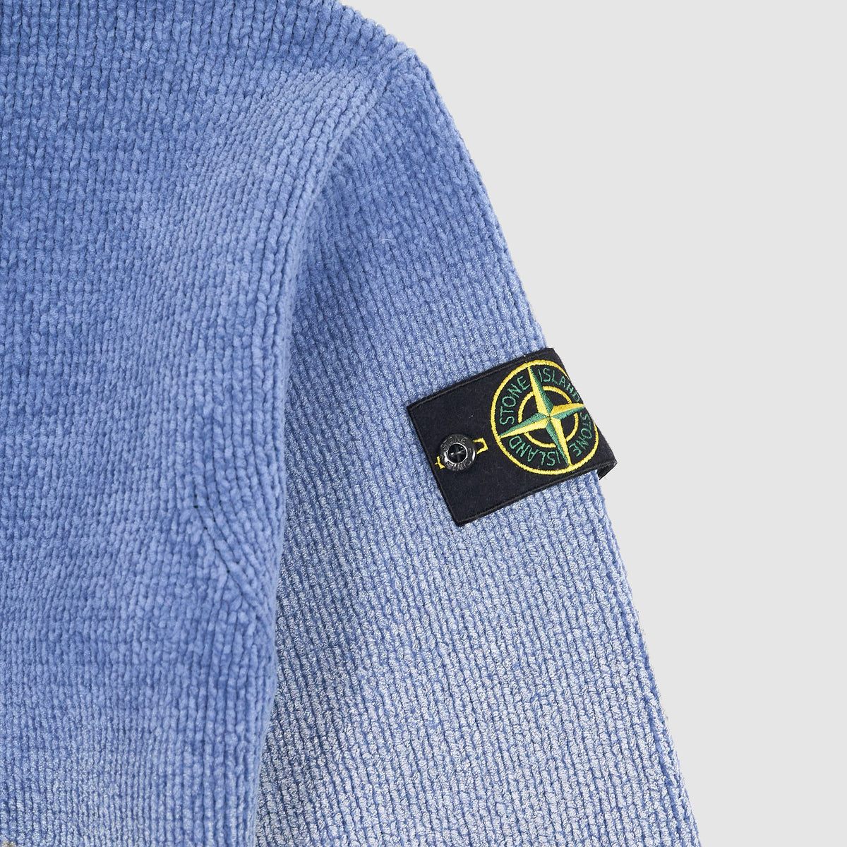 Stone Island Sprayed Knitted Chenille Turtle Neck Jumper