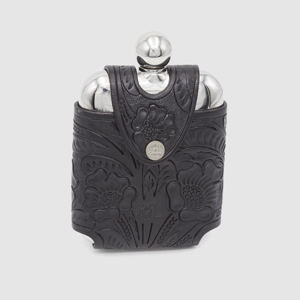 Double RL Leather Flask