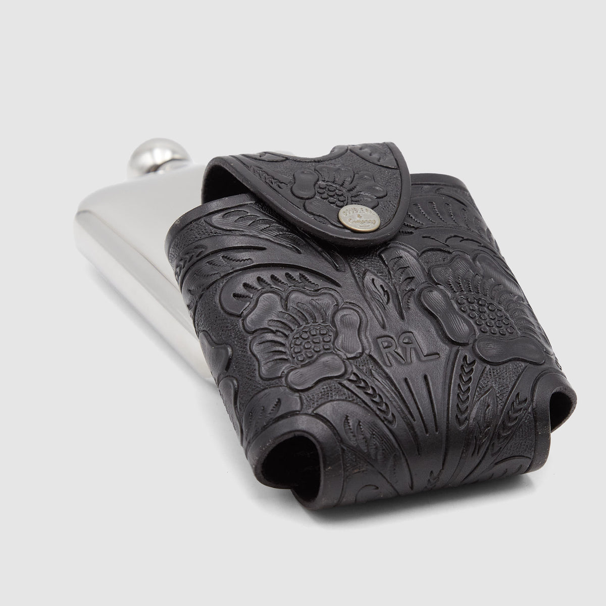 Double RL Leather Flask