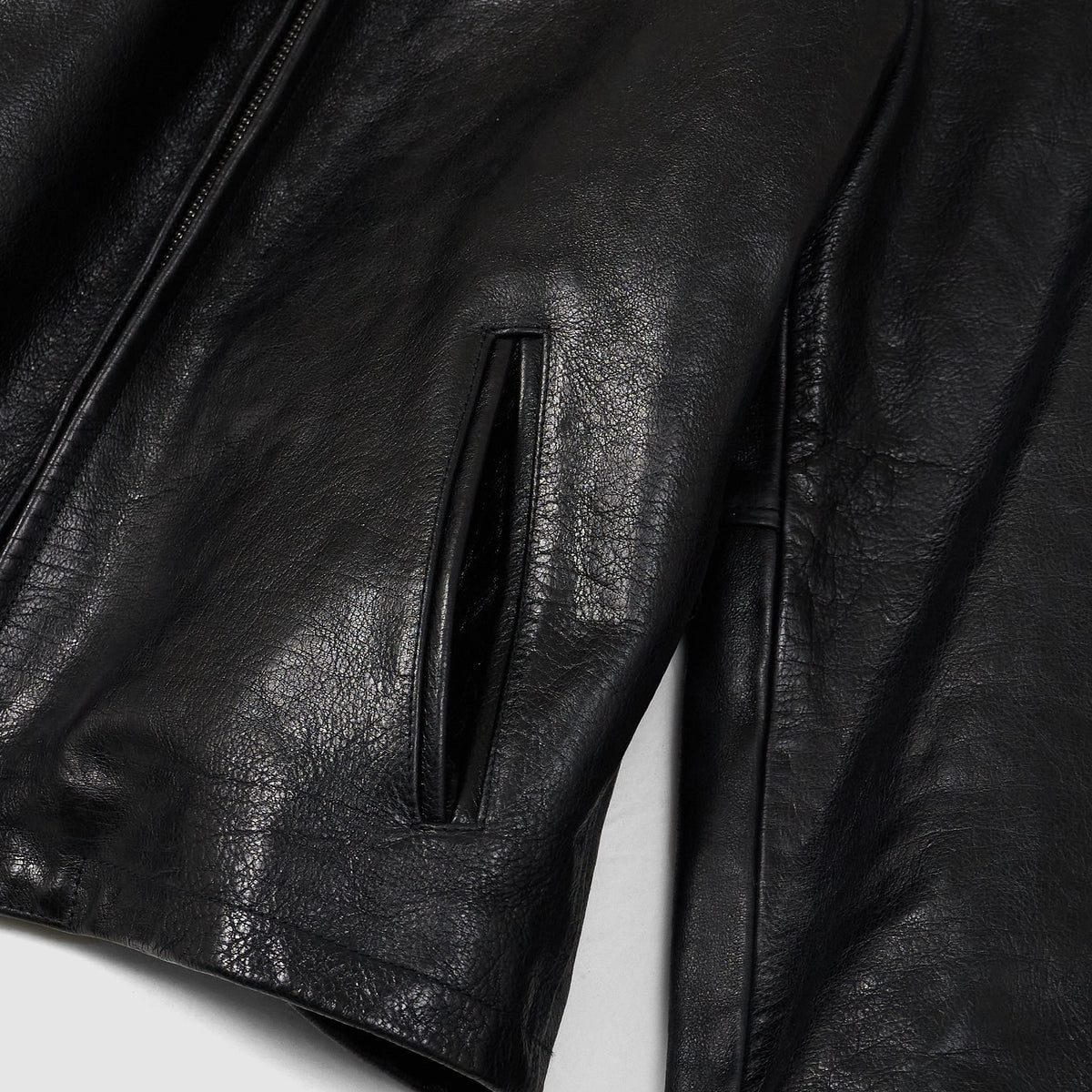 Stewart Buffalo Half Belt Riders Leather Jacket