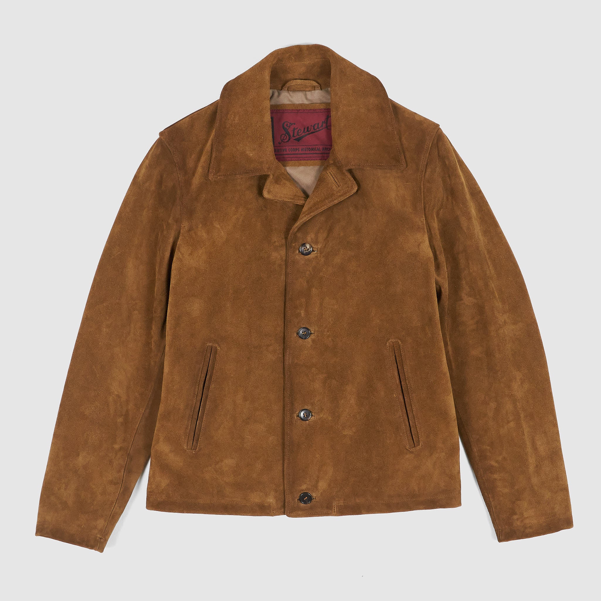 Stewart Rough Suede Car Jacket - DeeCee style