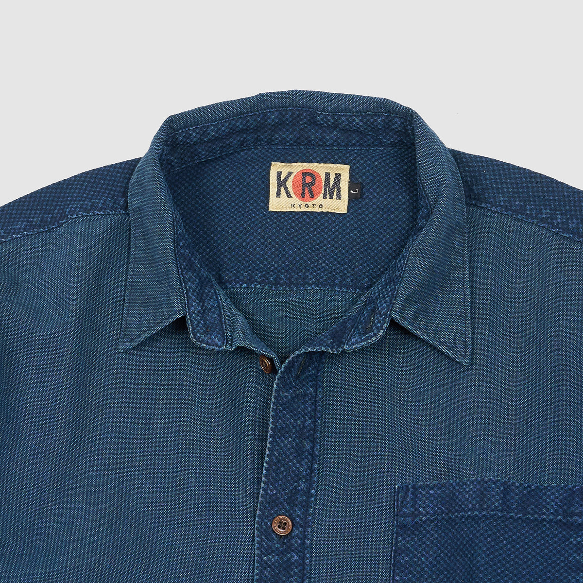 KRM Hidden Stripe Indigo Shirt