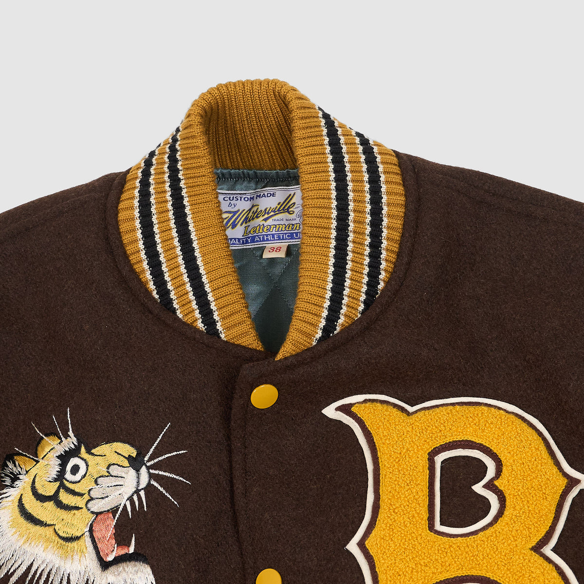 Sugar Cane Whitesville Letterman "Roaring Tiger" Jacket