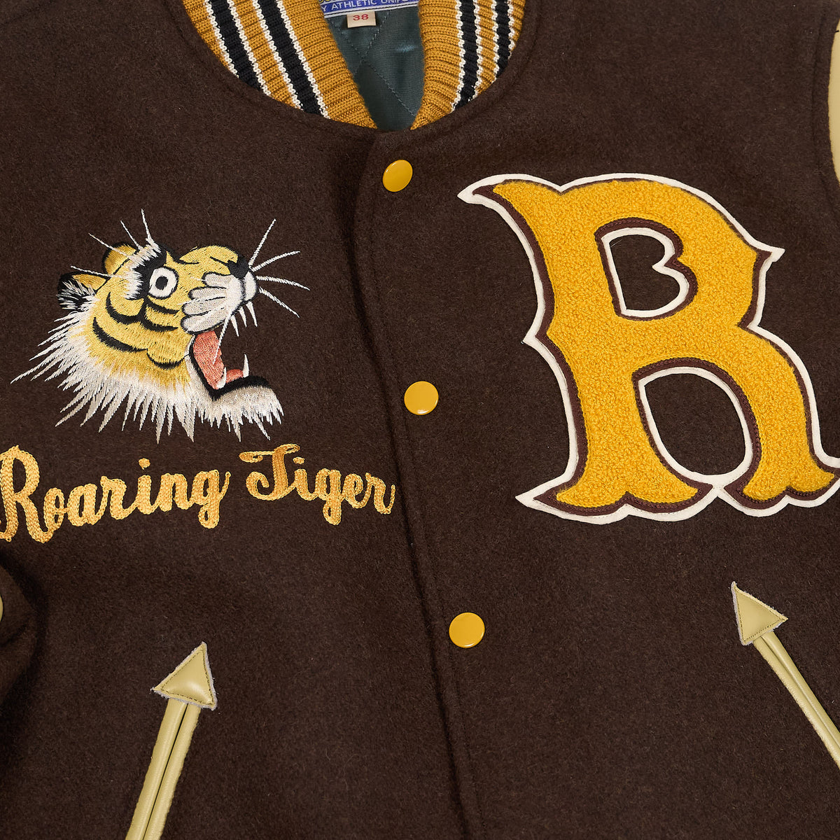 Sugar Cane Whitesville Letterman "Roaring Tiger" Jacket