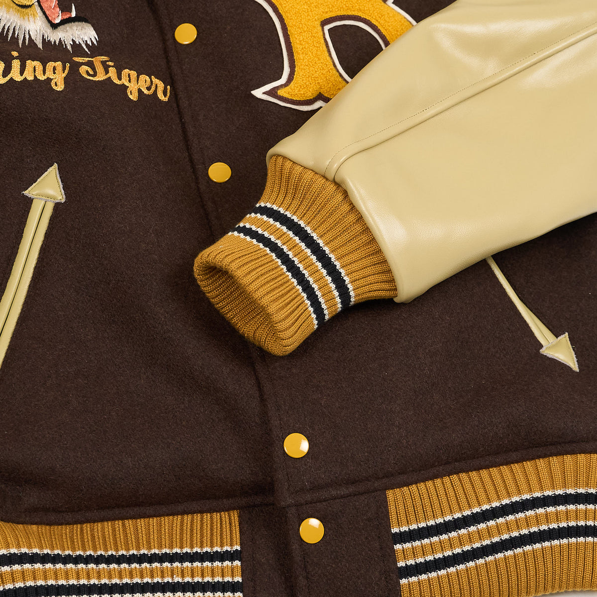 Sugar Cane Whitesville Letterman "Roaring Tiger" Jacket