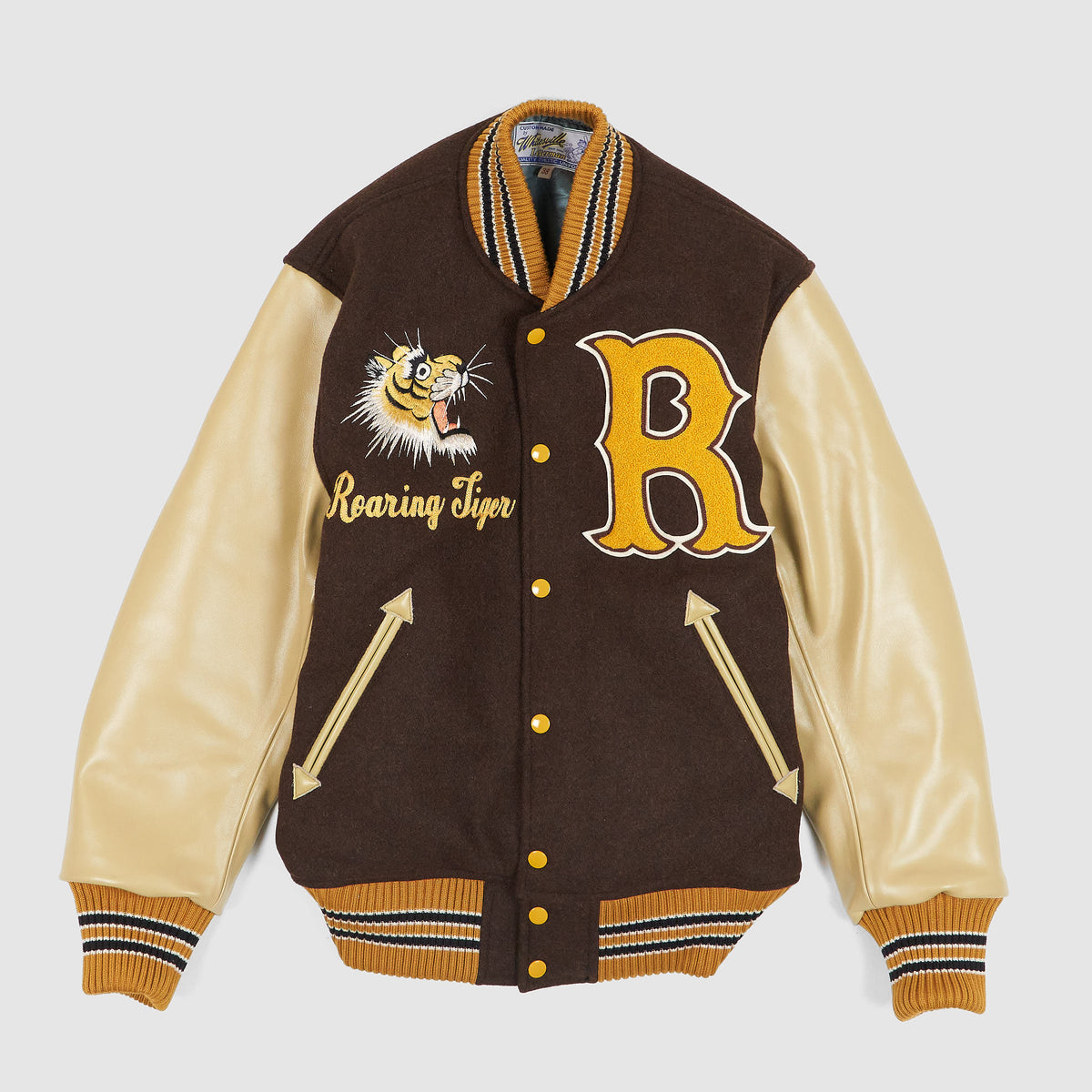 Sugar Cane Whitesville Letterman "Roaring Tiger" Jacket