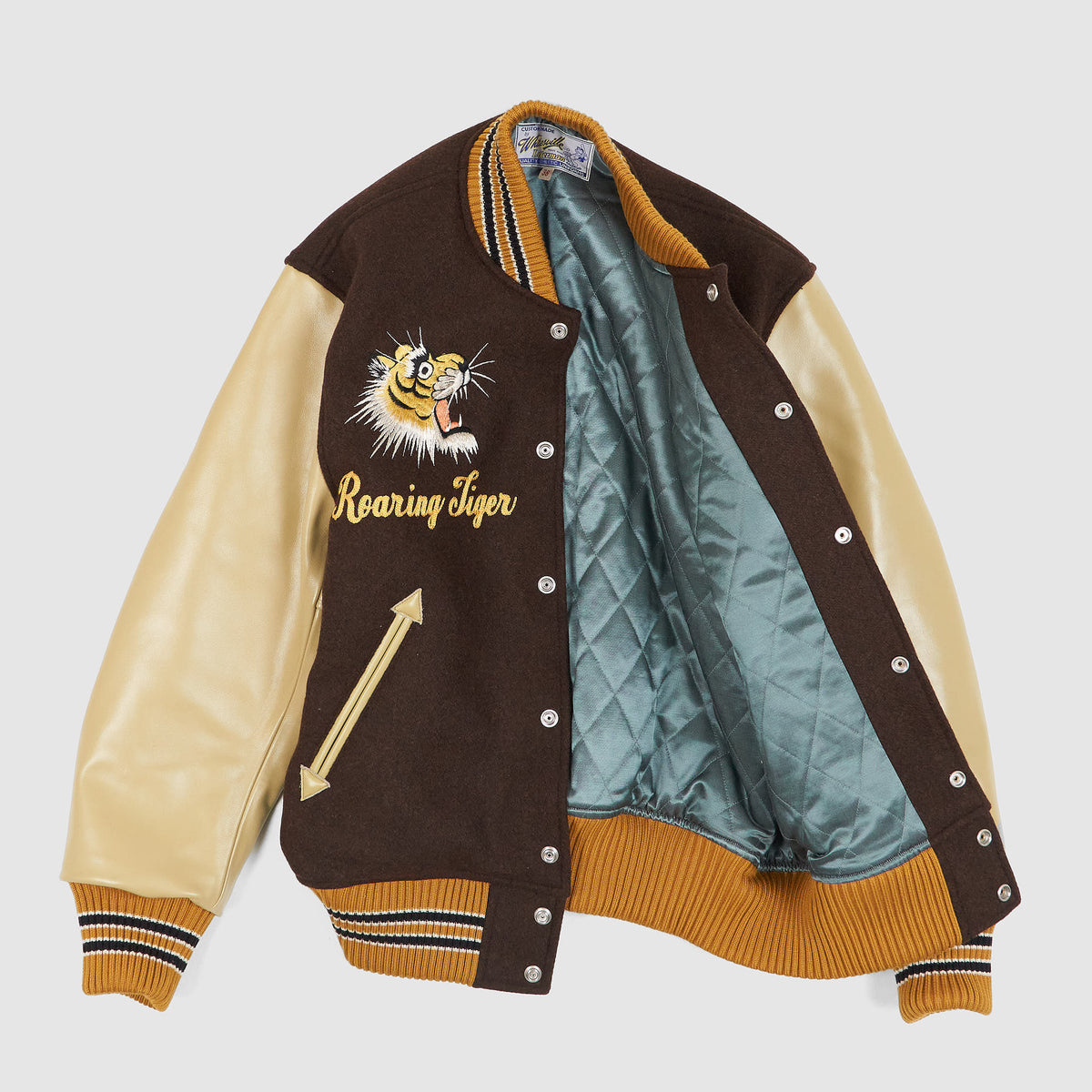 Sugar Cane Whitesville Letterman "Roaring Tiger" Jacket