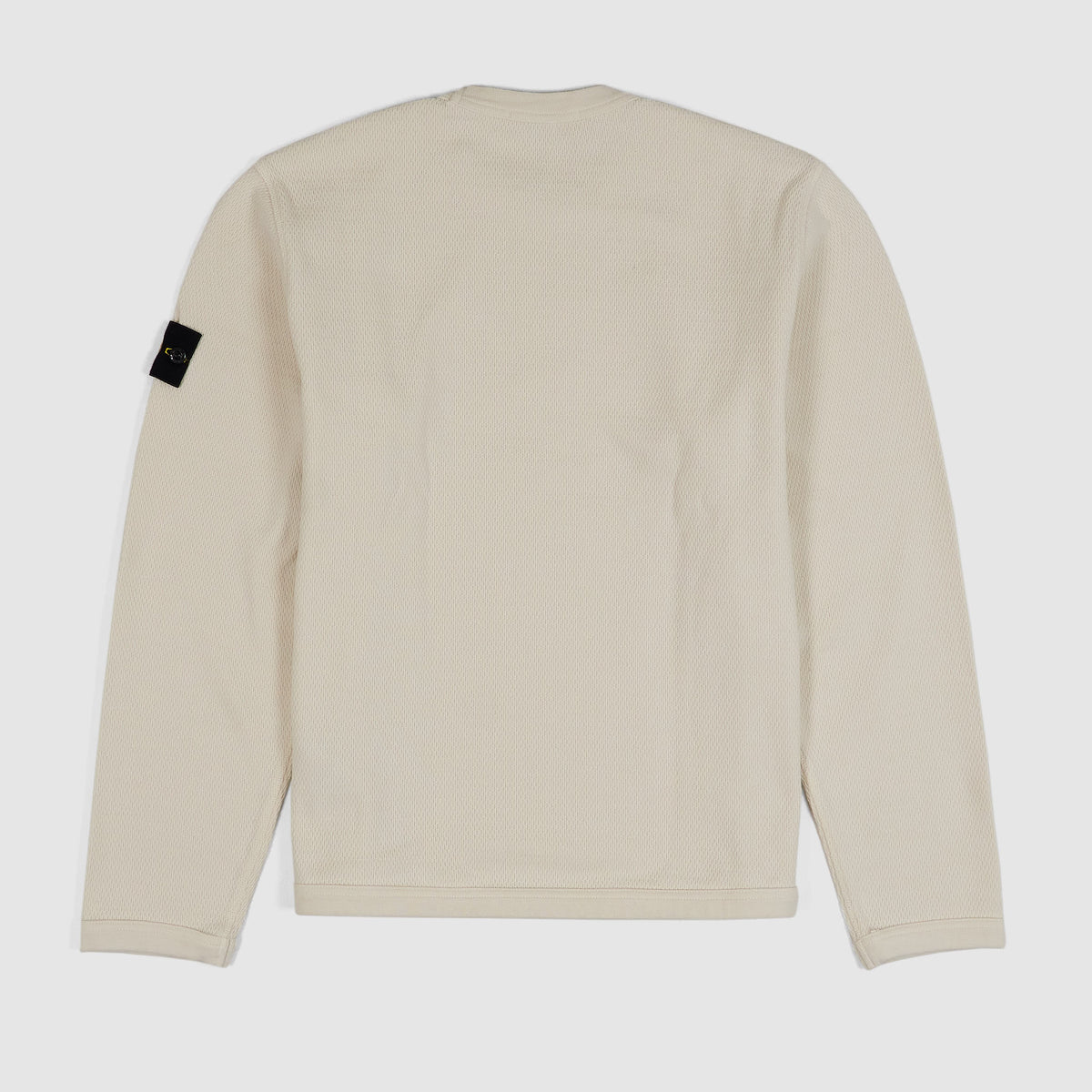 Stone Island Waffle Cotton Crew Neck Long Sleeve Shirt