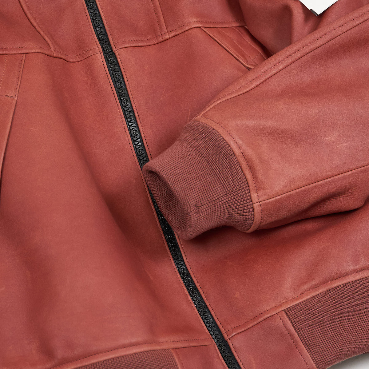 Stone Island Hooded Full Grain Leather Jacket