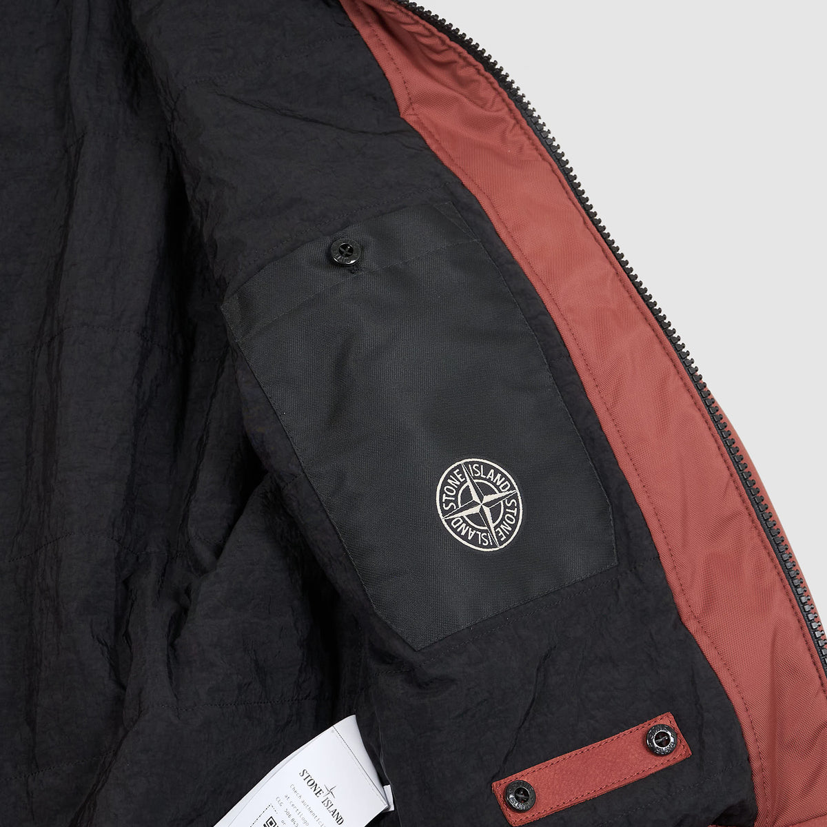 Stone Island Hooded Full Grain Leather Jacket
