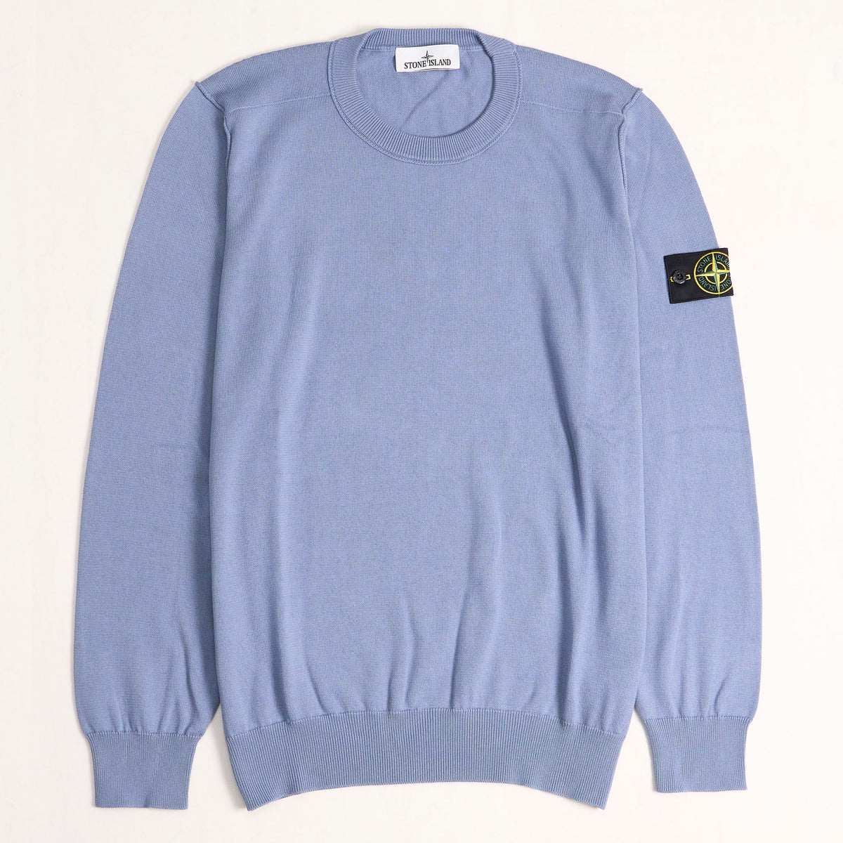 Stone Island Light Knitted Cotton Crew Neck Pullover