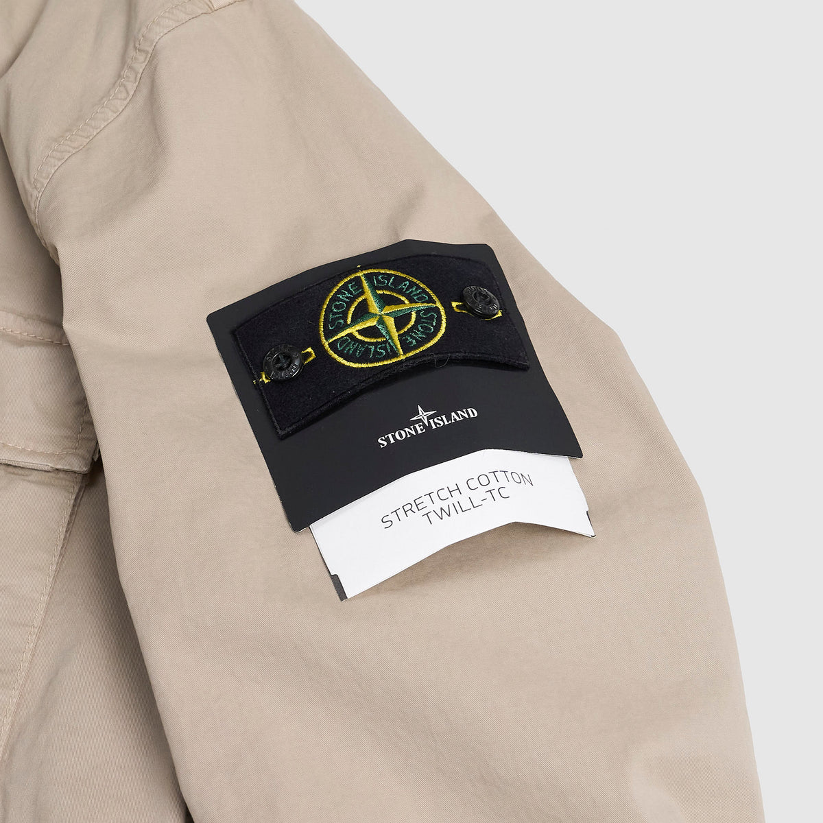 Stone Island Stretch Cotton Twill Hooded Jacket