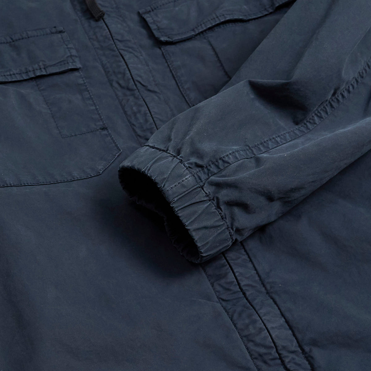 Stone Island Stretch Cotton Twill Hooded Jacket