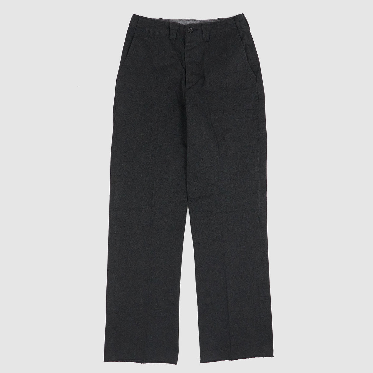 Black Sign Mock Twist Yarn Officer Pant