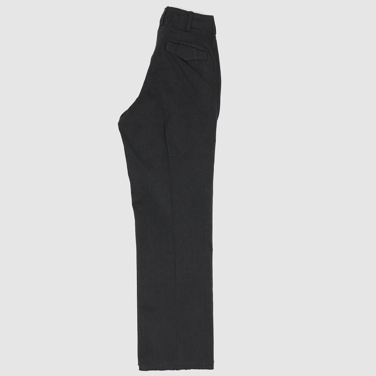 Black Sign Mock Twist Yarn Officer Pant