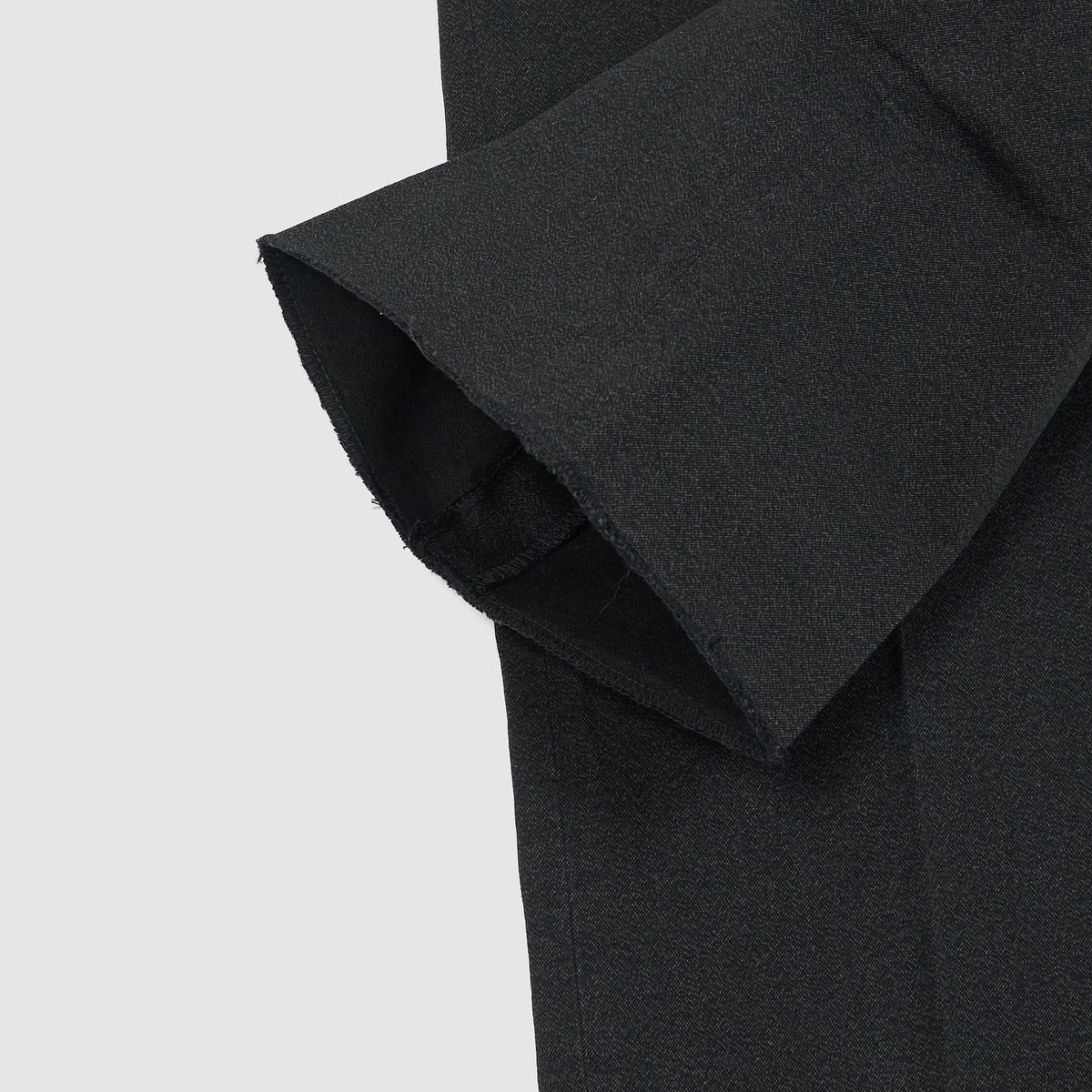 Black Sign Mock Twist Yarn Officer Pant