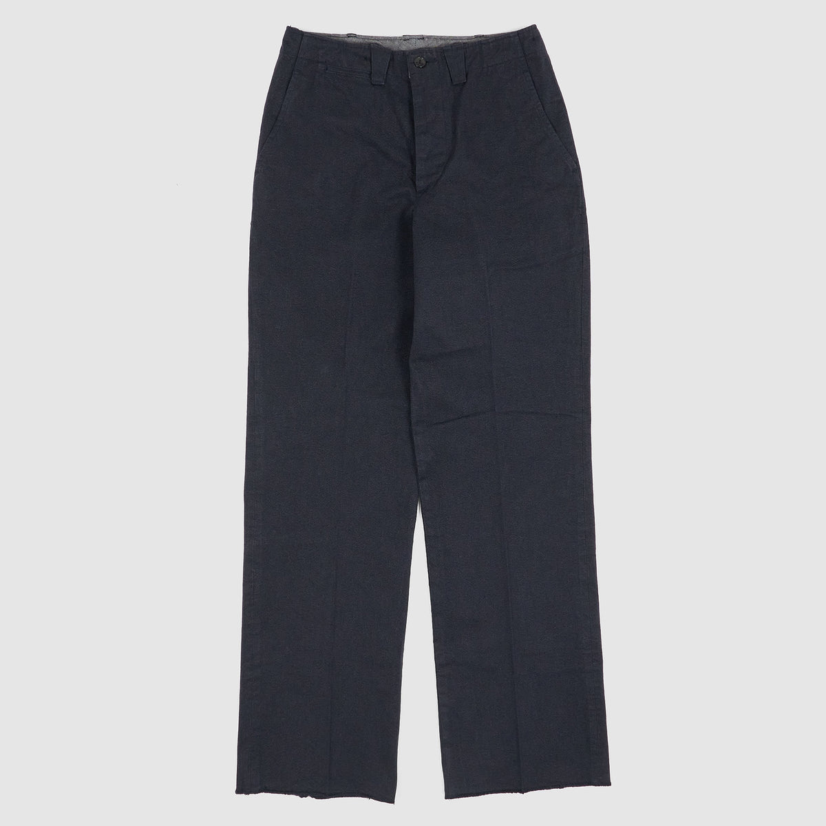 Black Sign Mock Twist Yarn Officer Pant