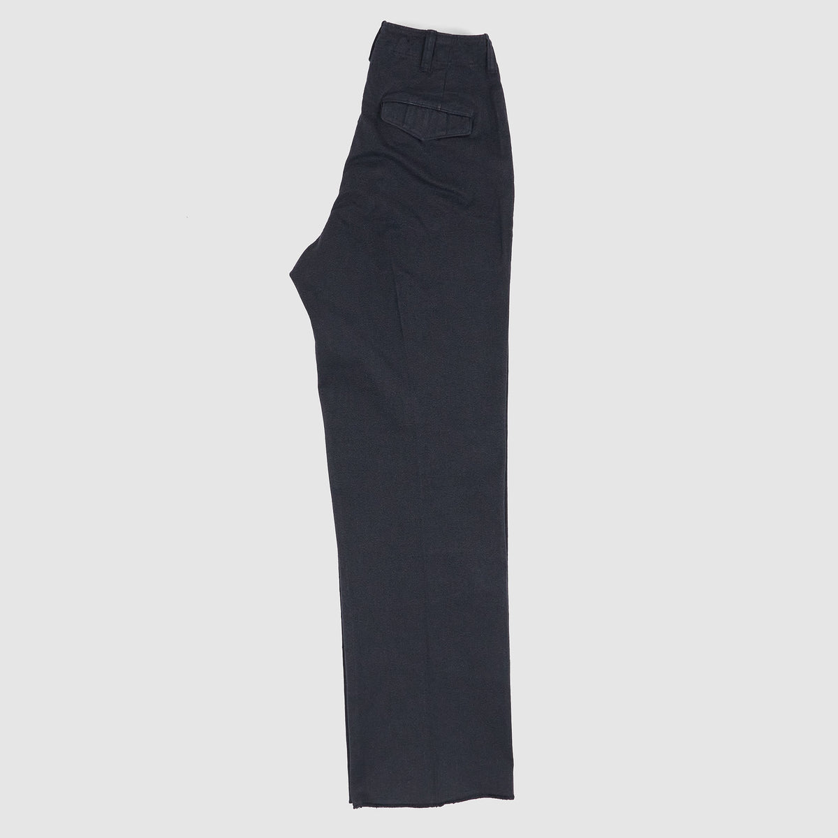 Black Sign Mock Twist Yarn Officer Pant