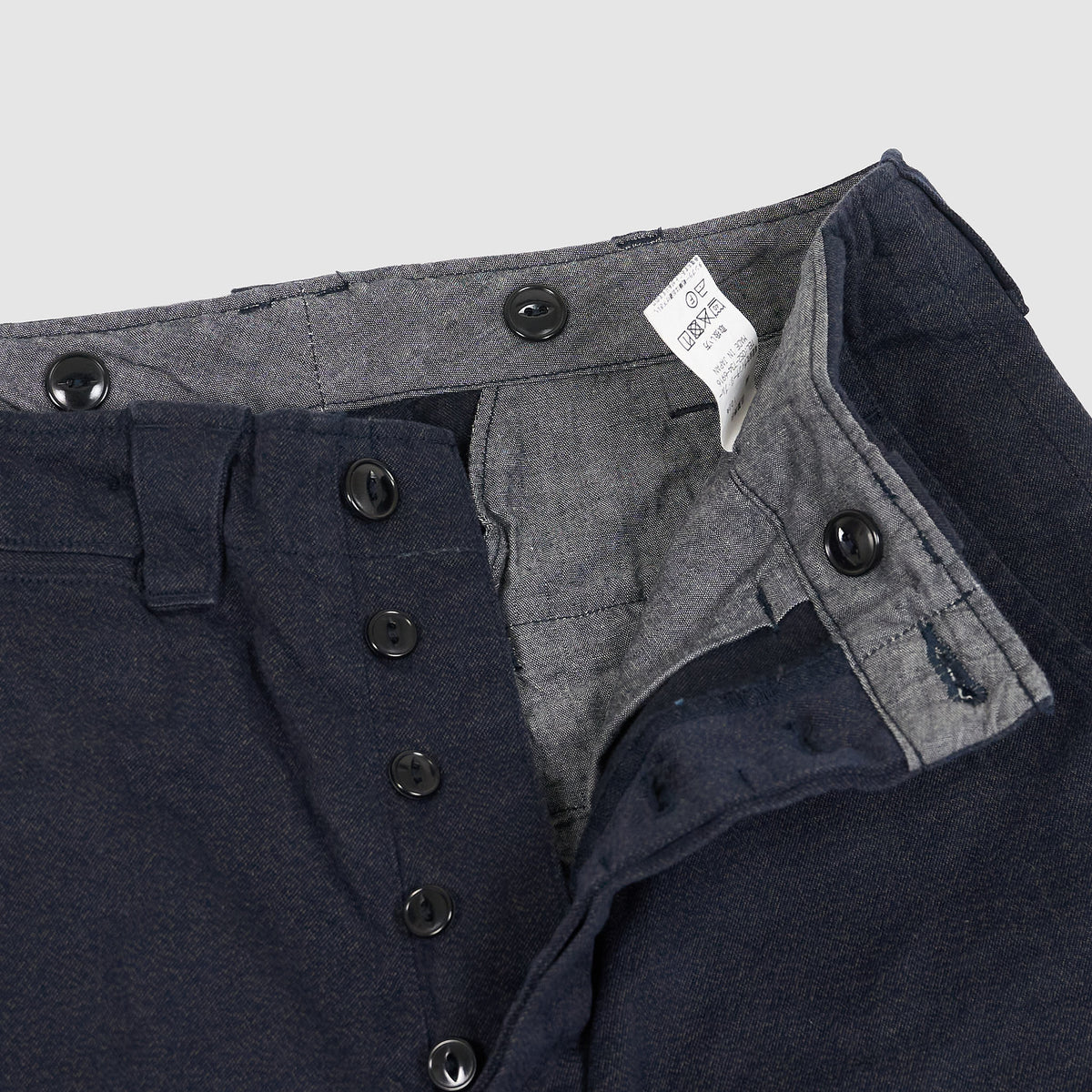 Black Sign Mock Twist Yarn Officer Pant