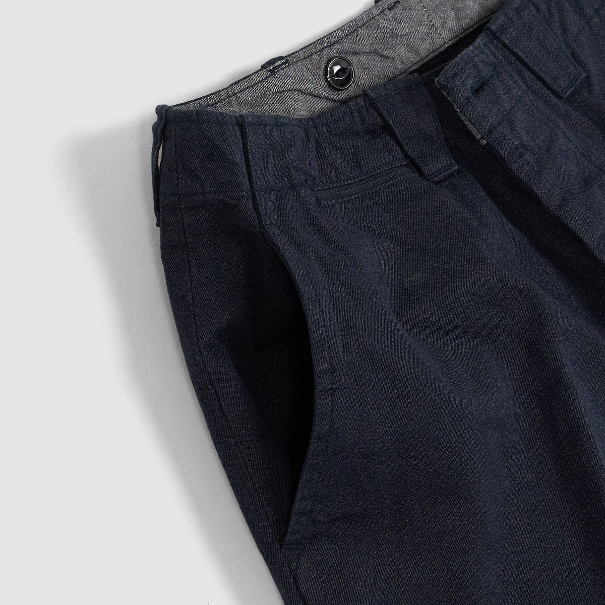 Black Sign Mock Twist Yarn Officer Pant