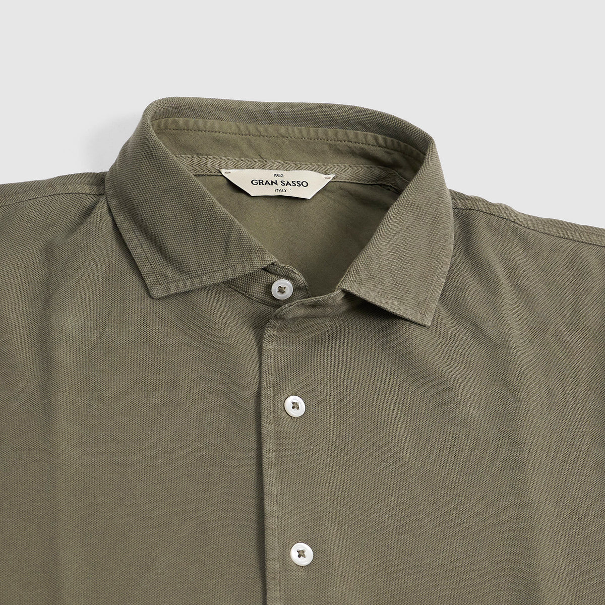 Gran Sasso Long Sleeve Piqué Shirt