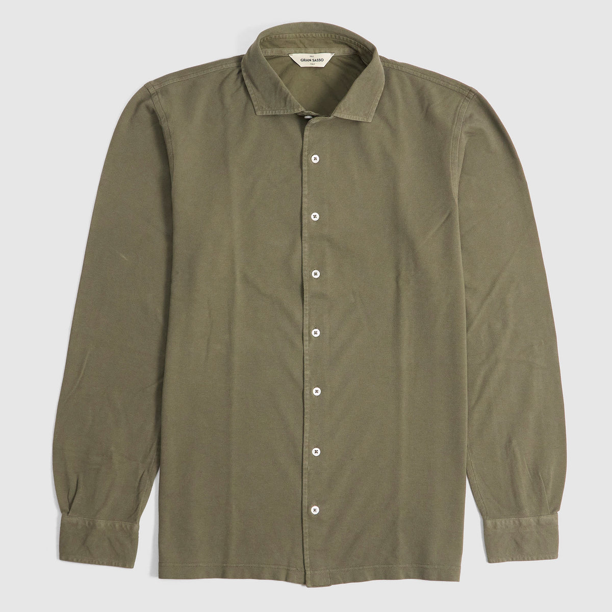 Gran Sasso Long Sleeve Piqué Shirt