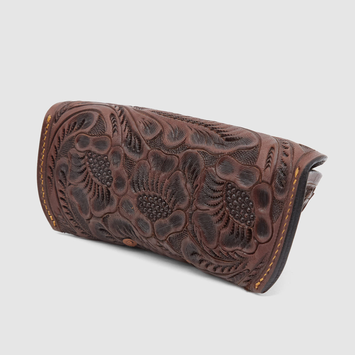 Double RL Handtooled Leather Glasses Case