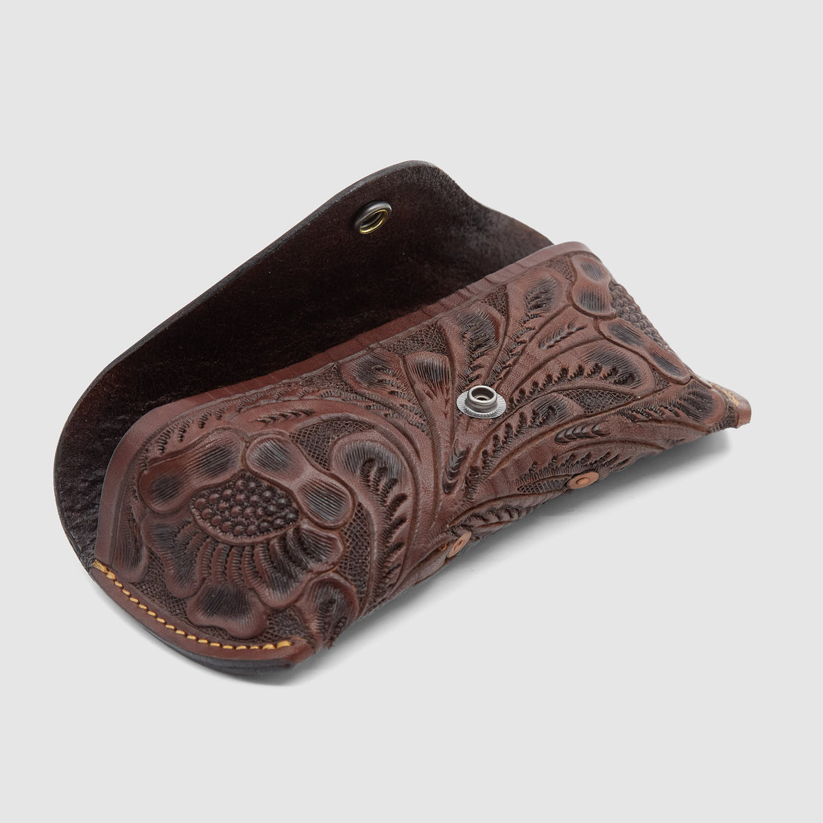 Double RL Handtooled Leather Glasses Case