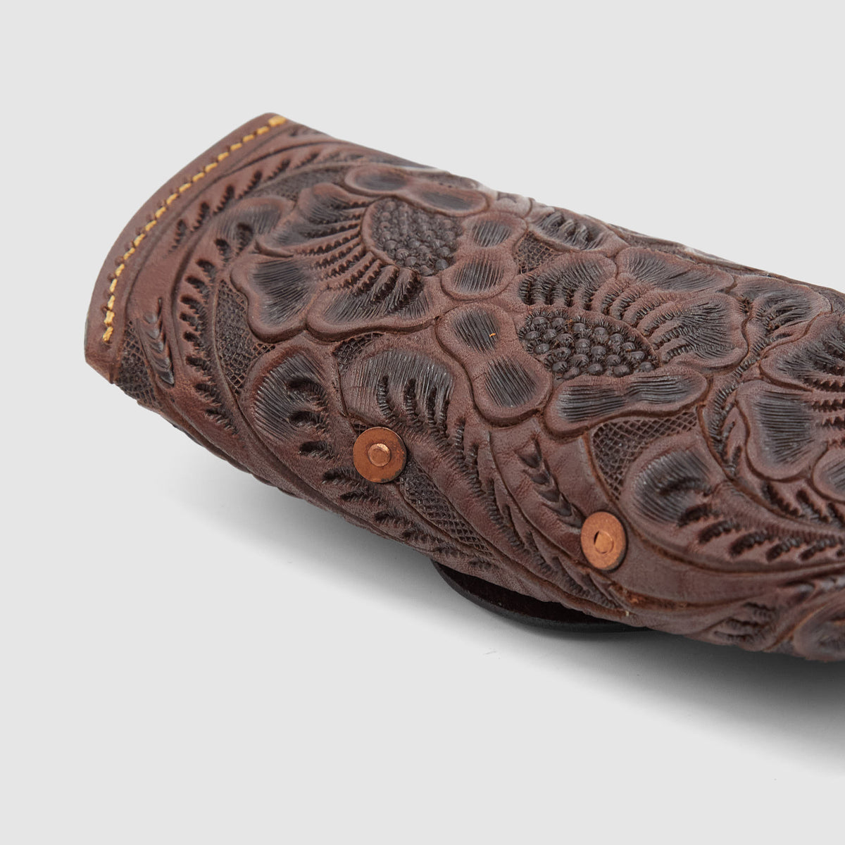 Double RL Handtooled Leather Glasses Case