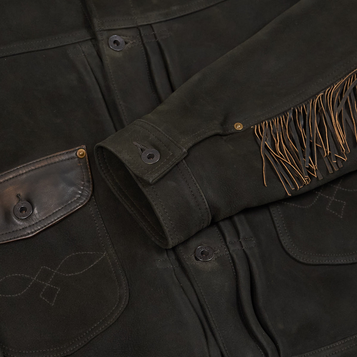 Double RL Suede Vintage inspired Western Leather Jacket