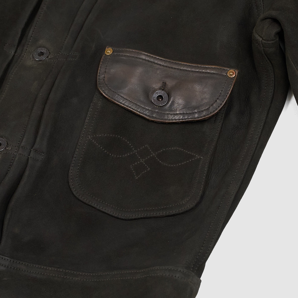 Double RL Suede Vintage inspired Western Leather Jacket