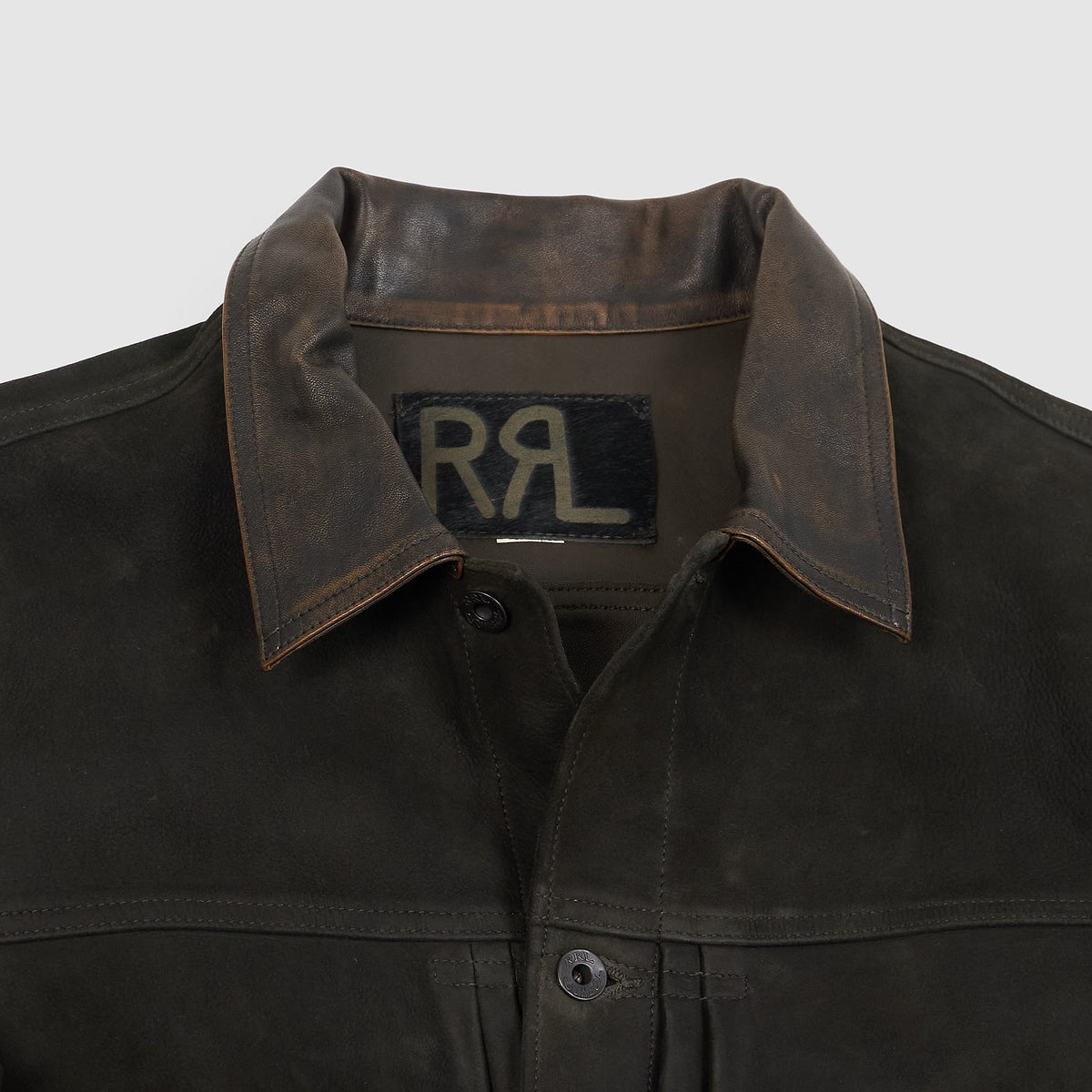 Double RL Suede Vintage inspired Western Leather Jacket