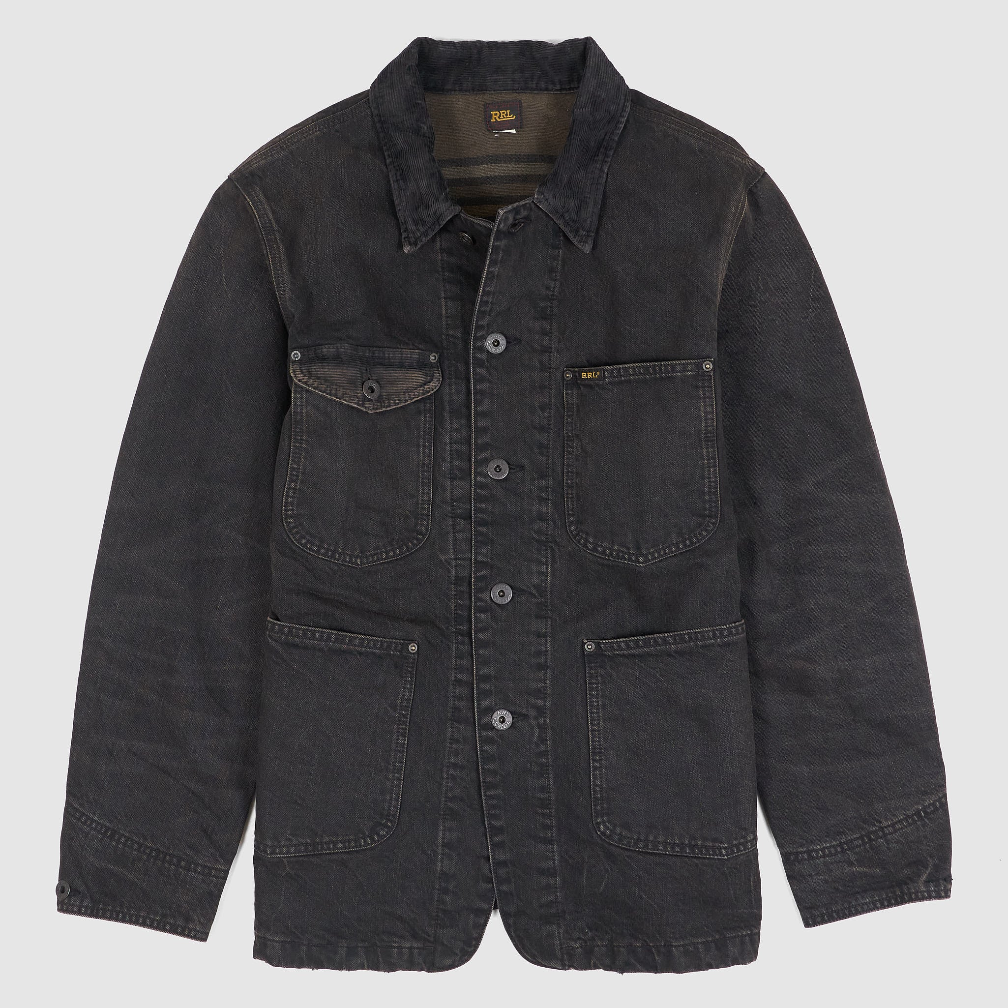 W*!様 RRL Allen Work Jacket POLKDOT WASH Double RL Lined Denim Work Jacket - DeeCee style