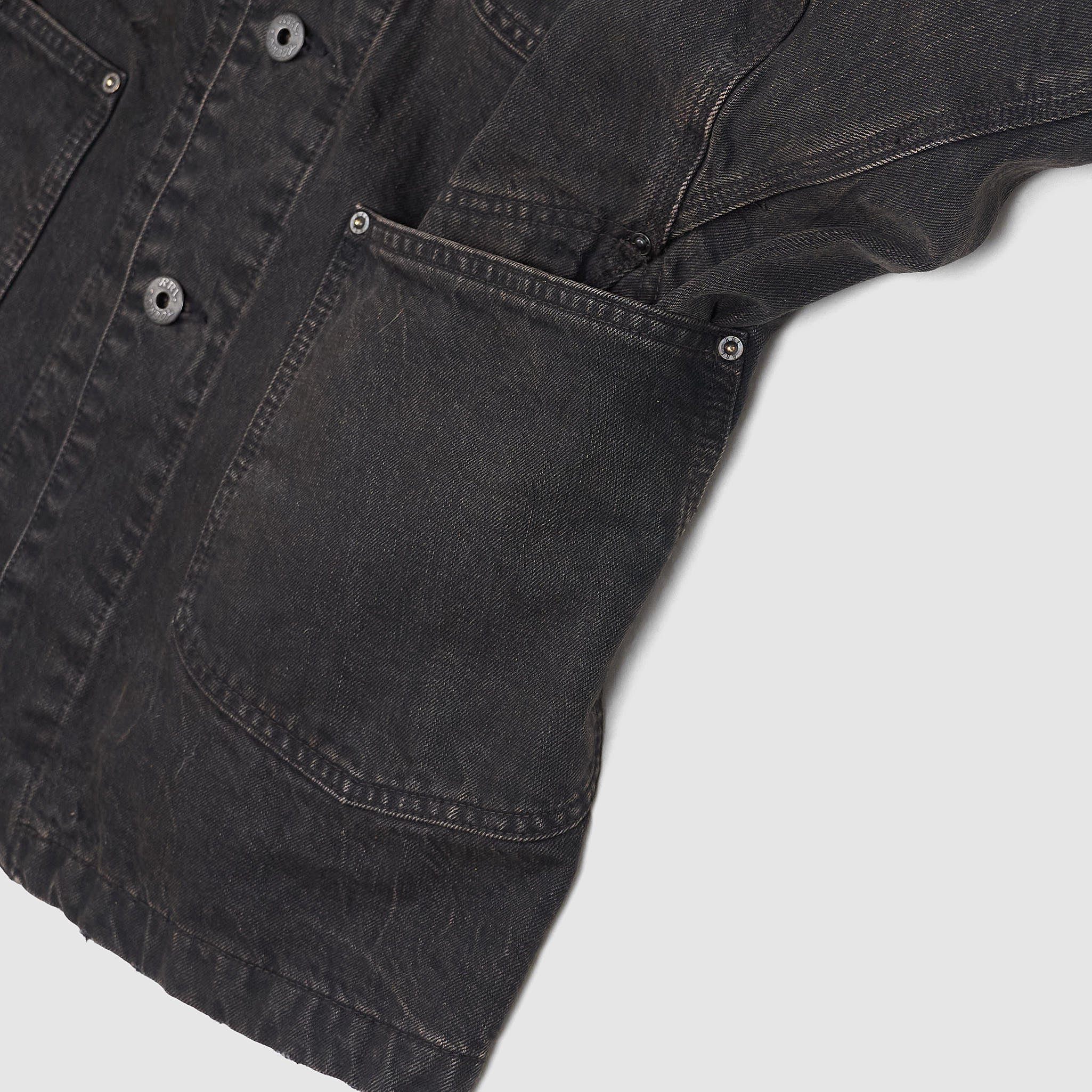 Double RL Lined Denim Work Jacket - DeeCee style