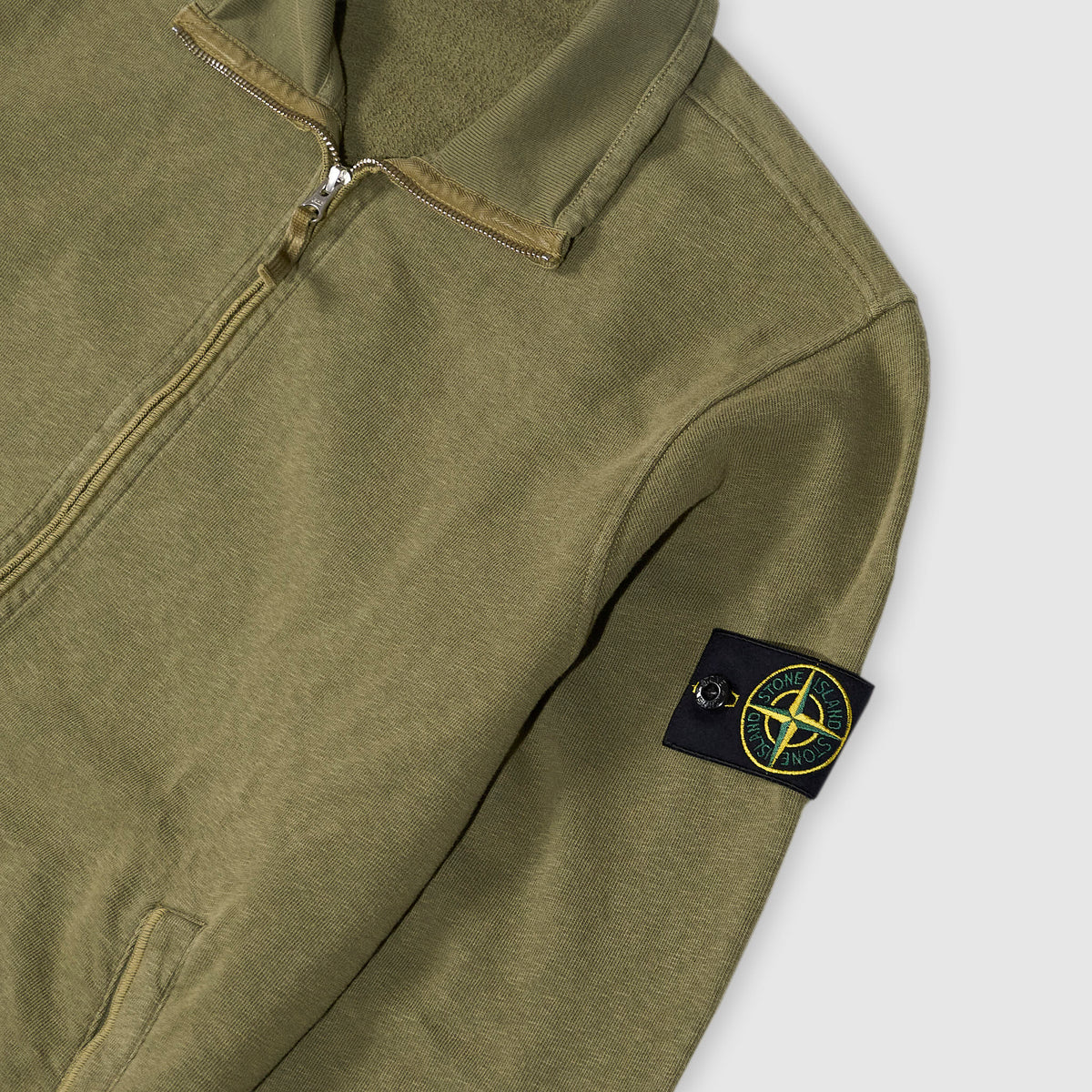 Stone Island Knitted Full Zip Sweater