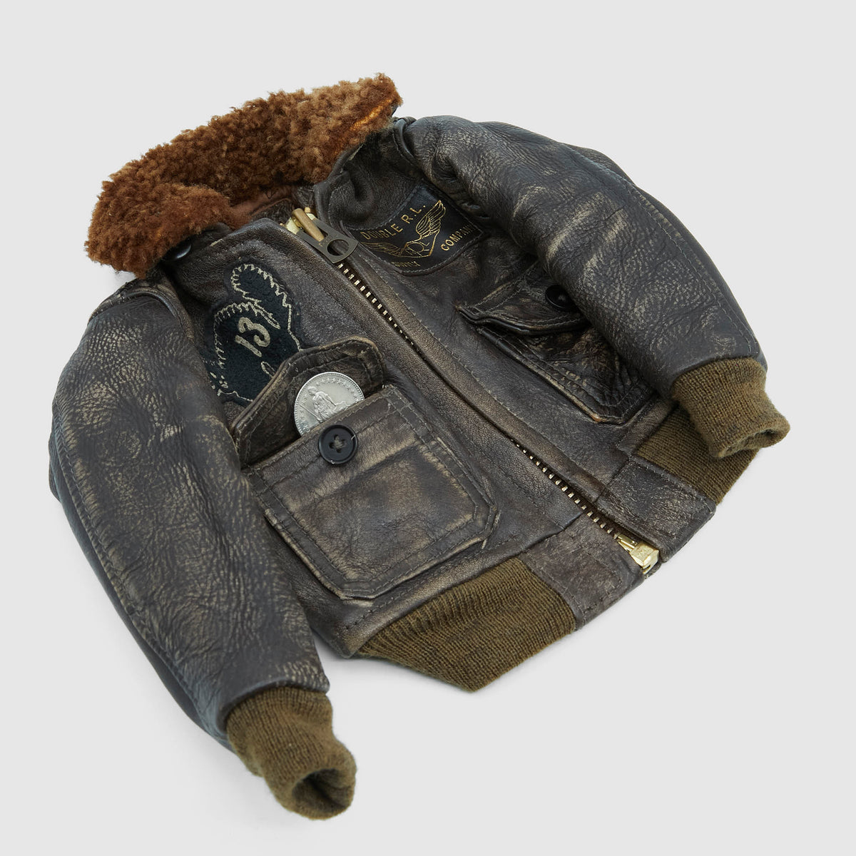 Double RL Collectible Salesman Sample Type A-2 Leather Bomber Jacket