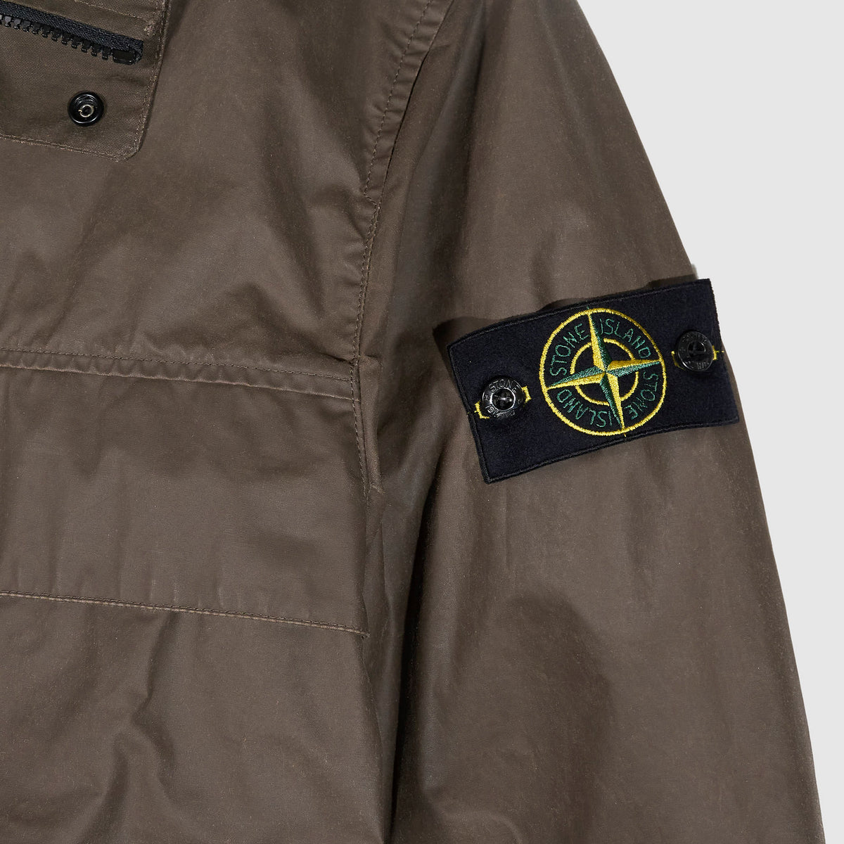 Stone Island Waxed Pigment Wax Finish Cotton Field Jacket